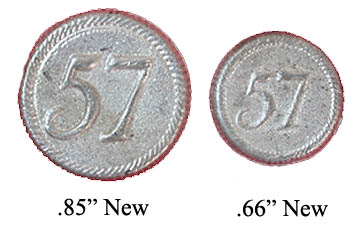 57th Regt Buttons